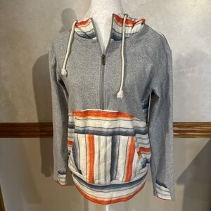 AMPERSAND AVE Cream and Orange Hoodie